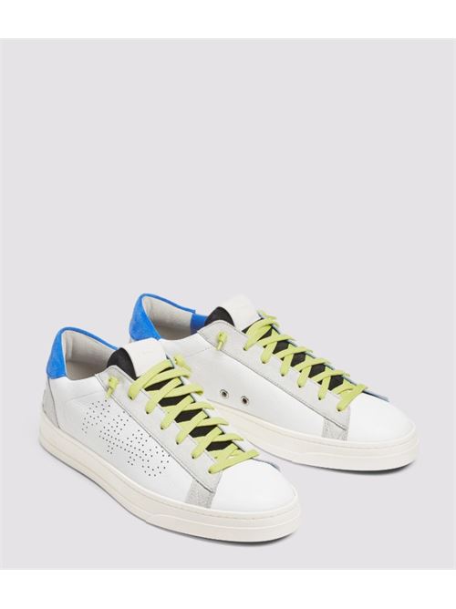 Blue neon sneakers P448 | JACK 130-M.NEON-WHI